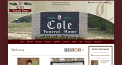 Desktop Screenshot of colefuneralhomeinc.com